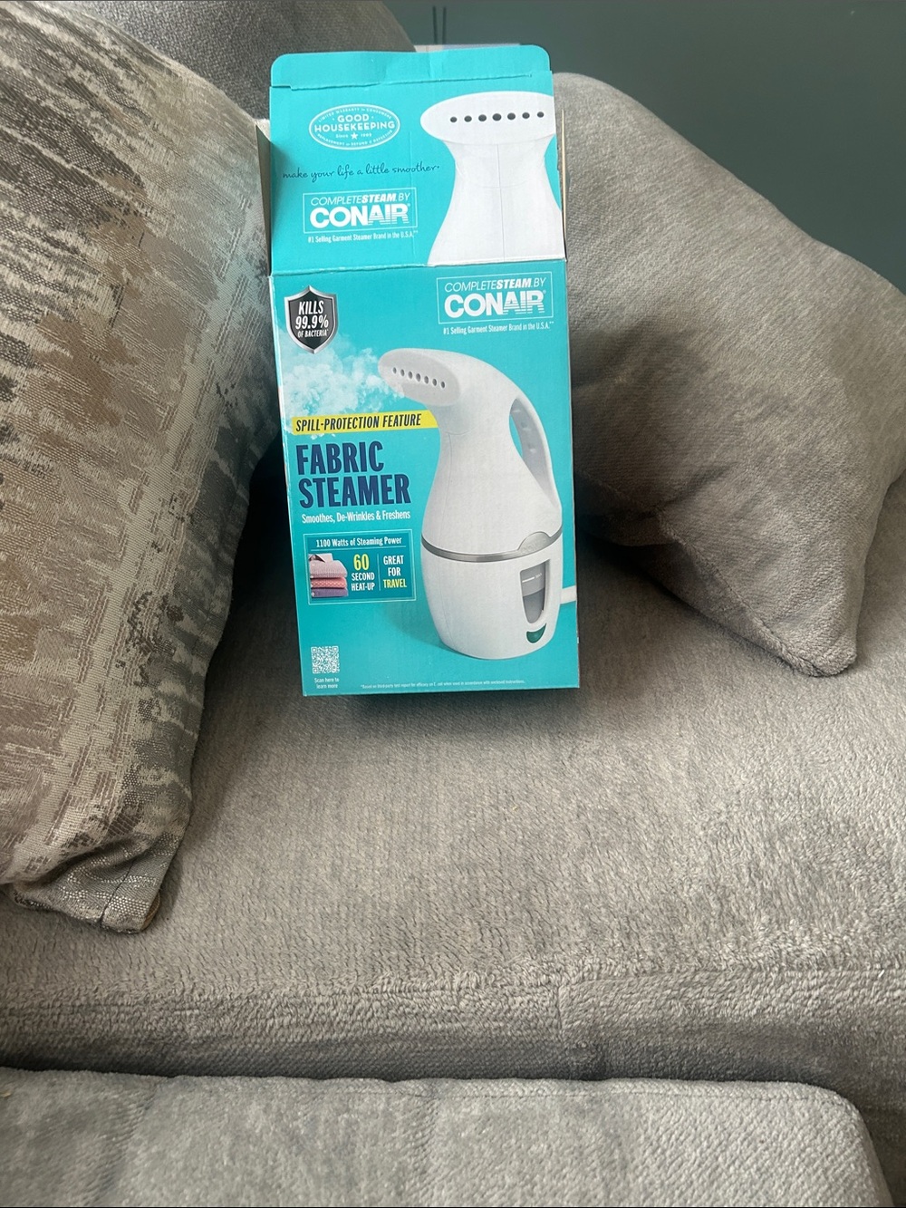 Conair White Fabric Steamer - Compact Steam Care